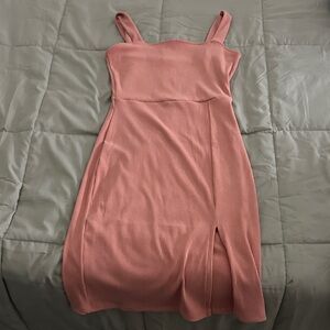 Chic Sleeveless Pink Midi Dress